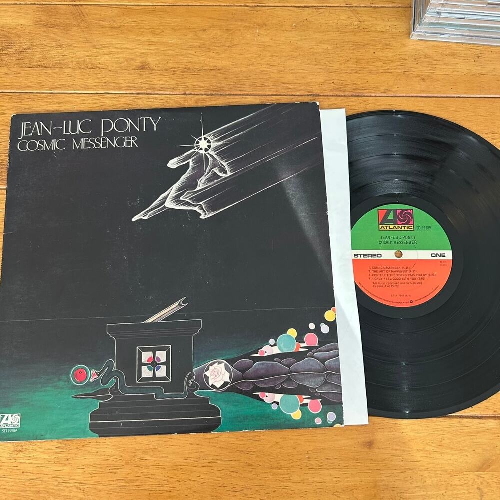 Jean-Luc Ponty – Cosmic Messenger LP Record 1978 Atlantic Jazz Fusion 33 RPM